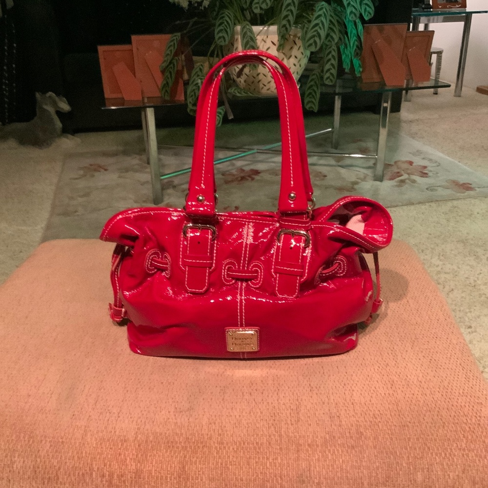 Dooney &Bourke Red Patent Leather Handbag